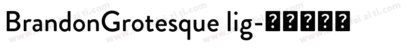 BrandonGrotesque lig字体转换
